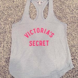 Victoria Secret grey racer back tank top
